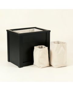Heath Dale Laundry Sorting Station With Plain Removable Bags - Black (synthetic illustration; no displayed measurements)
