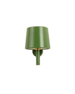 Juniper Crossing Wall Sconce Mounted On A Plain Wall - Green