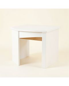 Sage Arc Small Writing Desk - White (synthetic illustration; no displayed measurements)
