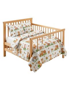 Simpkins Barnyard Farm Baby 9 Piece Crib Bedding Set (synthetic illustration; no displayed measurements)