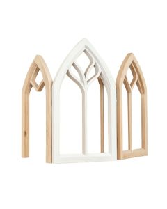 3 Piece Gothic Church Window Wall Décor Set