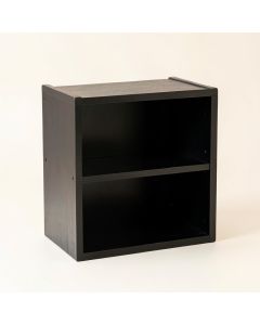 Juniper Bend Low Toy Storage Unit - Black (synthetic illustration; no displayed measurements)