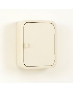 Ridge Arc Wall-Mounted Laundry Cabinet - Ivory (synthetic illustration; no displayed measurements)