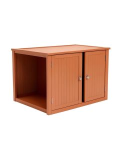 Summit Crossing Empty Furniture-Style Litter Enclosure - Terracotta (synthetic illustration; no displayed measurements)
