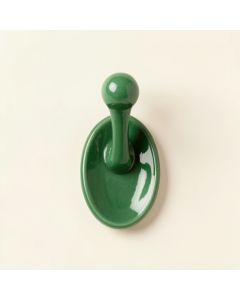 Flint Bridge Wall-Mounted Robe Hook - Green (synthetic illustration; no displayed measurements)