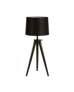 Maple Canyon Floor Lamp With A Plain Fabric Shade - Black (synthetic illustration; no displayed measurements)