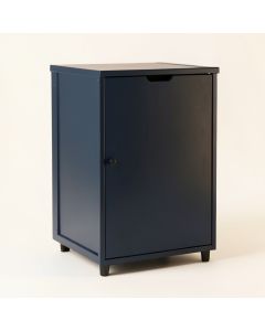 Brook Crossing Freestanding Pull-Out Hamper Cabinet - Navy (synthetic illustration; no displayed measurements)