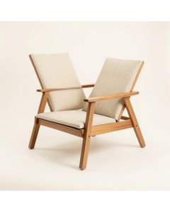 Glen Brook Outdoor Lounge Chair - Beige (synthetic illustration; no displayed measurements)
