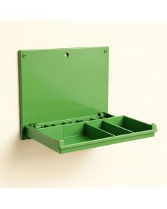 Brook Crest Empty Wall-Mounted Tool Organizer Panel - Green (synthetic illustration; no displayed measurements)