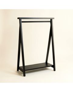 Alder Crossing Empty Garment Rack - Black (synthetic illustration; no displayed measurements)