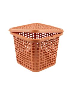 Stone Arc Laundry Hamper - Terracotta (synthetic illustration; no displayed measurements)