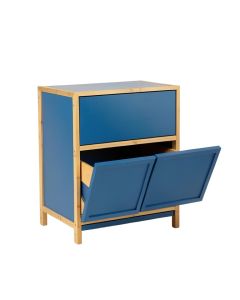 Flint Canyon Freestanding Pull-Out Hamper Cabinet - Blue (synthetic illustration; no displayed measurements)