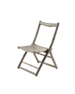 Elm Crest Folding Outdoor Chair - Gray