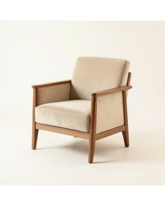 Linden Bluff Upholstered Armchair - Beige (synthetic illustration; no displayed measurements)