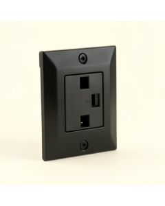 2 Plug Cover 1-Gang Duplex Outlet Wall Plate (synthetic illustration; no displayed measurements)