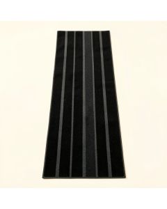 Ridge Bend Narrow Runner Rug - Black (synthetic illustration; no displayed measurements)