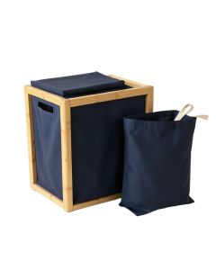 Glen Bluff Laundry Sorting Station With Plain Removable Bags - Navy (synthetic illustration; no displayed measurements)