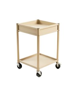Pine Crest Empty Rolling Workshop Cart - Beige (synthetic illustration; no displayed measurements)