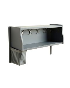Birch Dale Wall-Mounted Entryway Organizer Shelf - Gray (synthetic illustration; no displayed measurements)