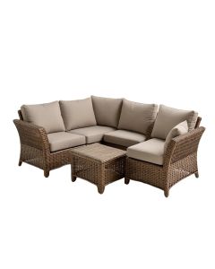 Agnete Outdoor 3 Piece Seating Group With Cushions
