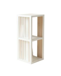 Sage Bluff Narrow Cubby Tower - White