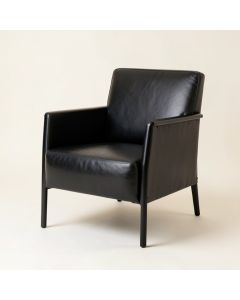 Brower 27 '' Wide Top Grain Leather Armchair (synthetic illustration; no displayed measurements)