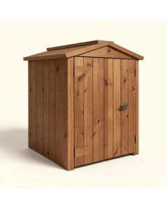 5 Ft. W X 2.5 Ft. D Solid Wood Lean-To Storage Shed (synthetic illustration; no displayed measurements)