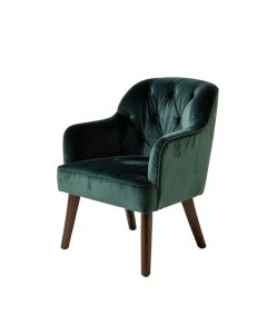 Lucious Tufted Velvet Parsons Chair