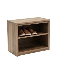 Wood 12 Pair Shoe Storage Cabinet