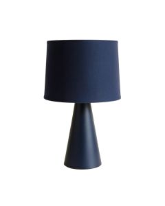 Heath Branch Table Lamp With A Plain Fabric Shade - Navy