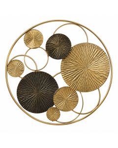 Abstract Round Metal Wall Décor