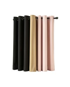 Chetek Solid Blackout Thermal Grommet Curtain Panels
