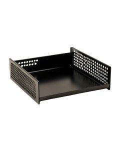 Spruce Crest Empty Under-Desk Cable Tray - Black (synthetic illustration; no displayed measurements)
