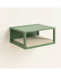 Vale Dell Wall-Mounted Cat Perch - Green (synthetic illustration; no displayed measurements)