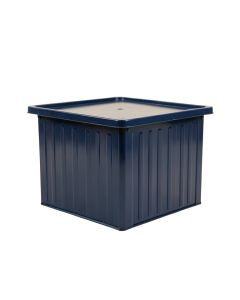 Slate Crossing Closed Outdoor Storage Box - Navy (synthetic illustration; no displayed measurements)