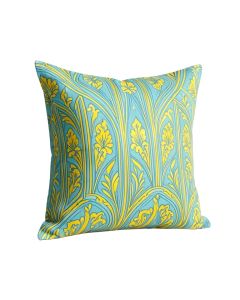 Turquoise Art Deco Lines Pillow Cover (synthetic illustration; no displayed measurements)