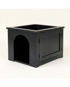 Lake Dell Empty Furniture-Style Litter Enclosure - Black (synthetic illustration; no displayed measurements)