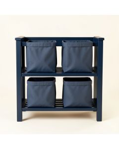 Heath Canyon Laundry Sorting Station With Plain Removable Bags - Navy (synthetic illustration; no displayed measurements)