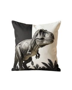 Dinosaur Evolution Of Wildlife Square Cushion Pillow Cover (synthetic illustration; no displayed measurements)