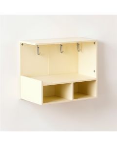 Stone Canyon Wall-Mounted Entryway Organizer Shelf - Cream (synthetic illustration; no displayed measurements)