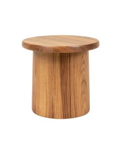 Teres Solid Wood Drum End Table