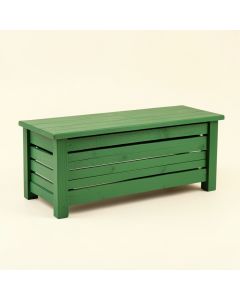 Summit Branch Narrow Outdoor Storage Bench - Green (synthetic illustration; no displayed measurements)