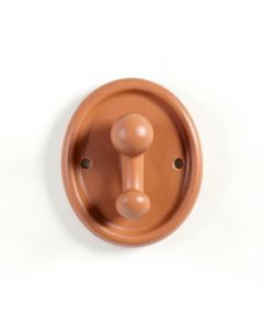 Pine Arc Wall-Mounted Robe Hook - Terracotta (synthetic illustration; no displayed measurements)