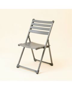 Fern Crest Folding Outdoor Chair - Gray (synthetic illustration; no displayed measurements)