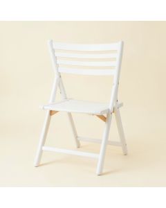 Brook Crossing Folding Outdoor Chair - White (synthetic illustration; no displayed measurements)