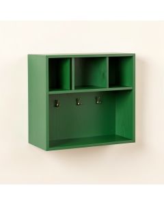 Cedar Crossing Wall-Mounted Entryway Organizer Shelf - Green (synthetic illustration; no displayed measurements)