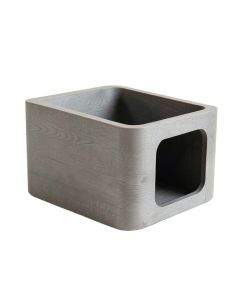 Dawn Bend Empty Furniture-Style Litter Enclosure - Gray (synthetic illustration; no displayed measurements)