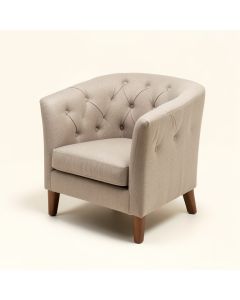 Lucie 46 '' Wide Tufted Chair And A Half (synthetic illustration; no displayed measurements)