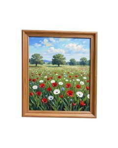 Poppy Field In Argenteuil By Claude Monet - Picture Frame Painting Print On Canvas