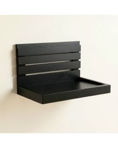 Holly Crossing Wall-Mounted Entryway Organizer Shelf - Black (synthetic illustration; no displayed measurements)